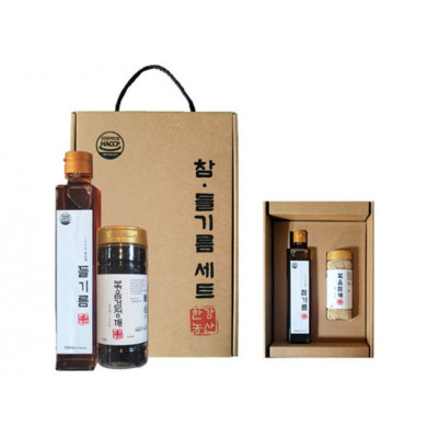 [한강농산] 들기름 2종세트(검정볶음깨)